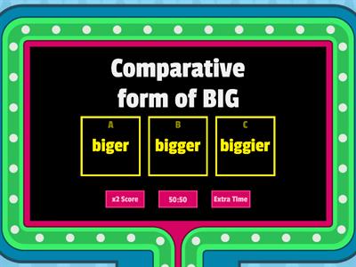 Comparative adjectives