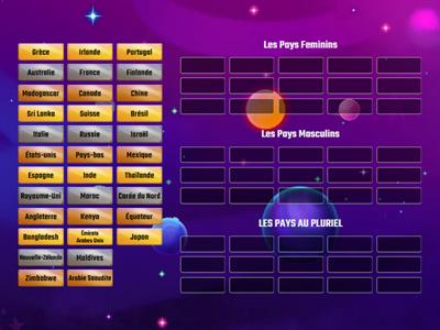 LES PAYS en Français