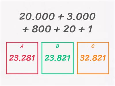 Recordis: componer y descomponer números 