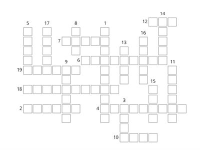English crossword 3 - Italian - English