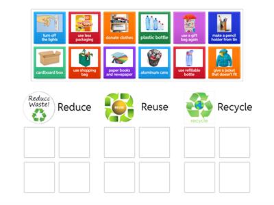  Reduce, Reuse, Recycle 