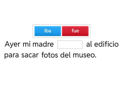 preterite / imperfect