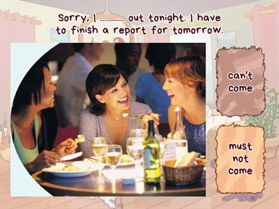 Modals of deduction - must, can't, may/might