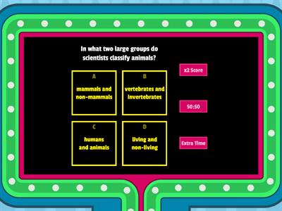 Classifying Plants and Animals Quiz Show