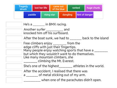 Vocabulary: Reading (Intermediate plus 3.1)