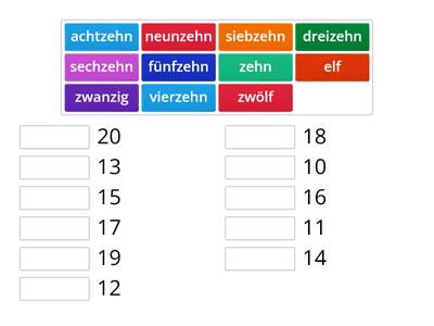 Zahlen 1-20