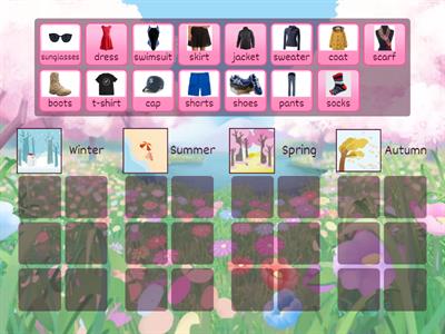 clothes and weather sorting
