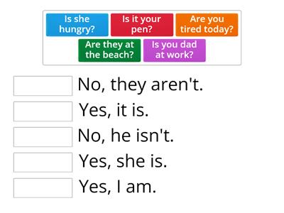 1 Unit To be: short answers.