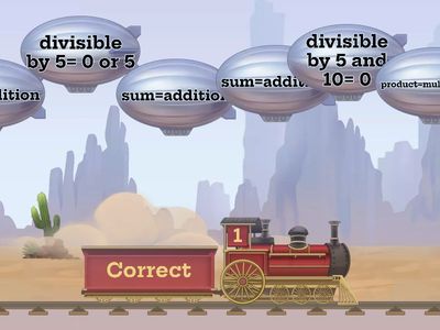 Math Word Stories Train