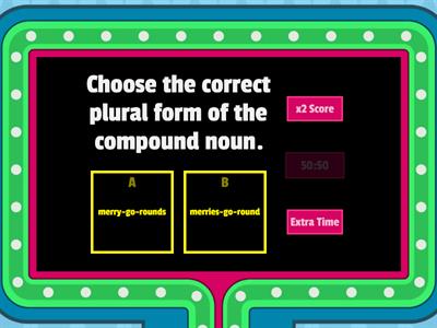 Plural form of Compound Nouns