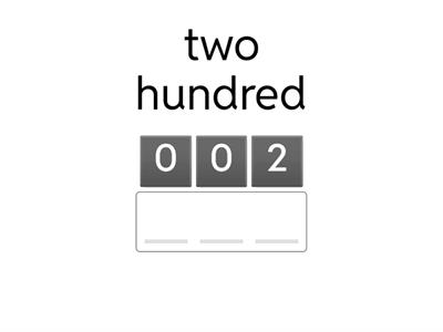 MATHEMATICS: RECOGNISE NUMBER