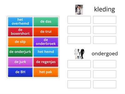 Kleding of ondergoed?