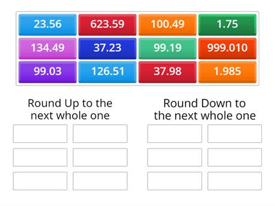 rounding decimals to whole numbers