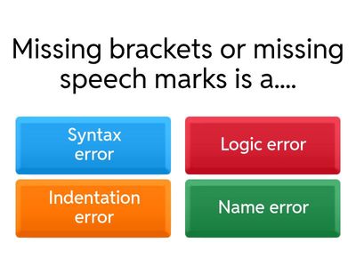7. Error types