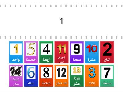 1 - 50 الارقام من