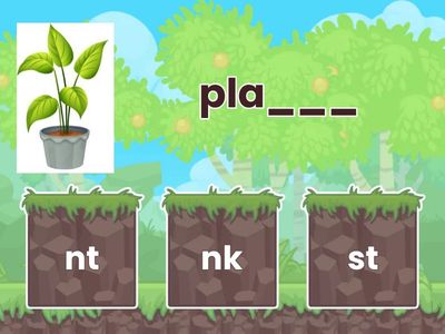 PAF -nt, -st, -nd, -lf Final Blends