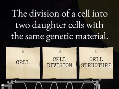 CELL DIVISION: MITOSIS