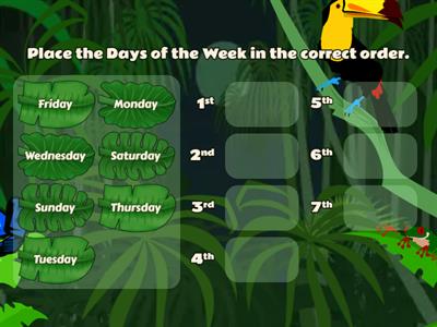 Days of the week order