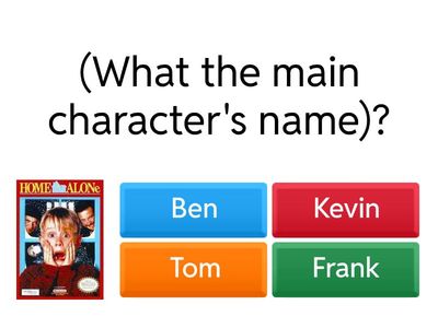 Home alone. Questions practice. Intermediate