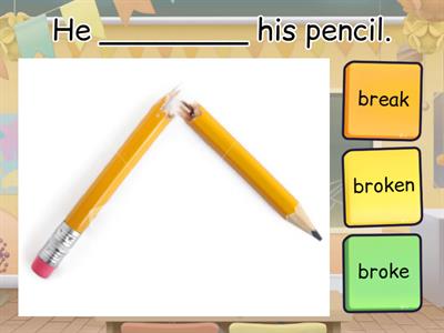 Irregular past tense