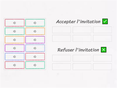 Répondre une invitation  (FLE)