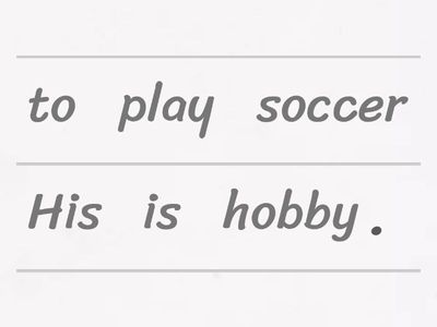 Infinitive - 不定詞 Unjumble 30