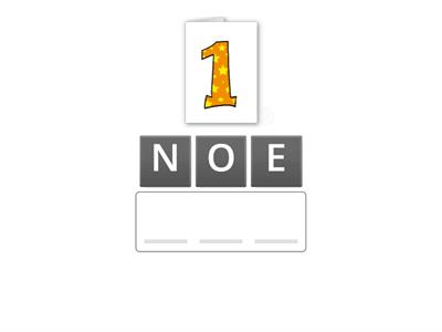 Spelling numbers: 1-10