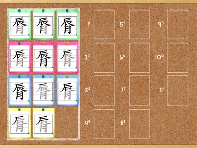 「脣」字的筆順