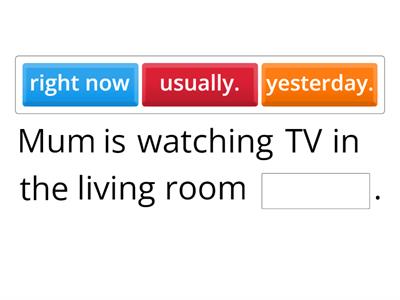 Choose time expressions