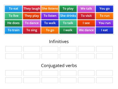 Infinitive group sort