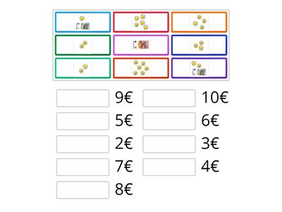 Ordne zu - Geld