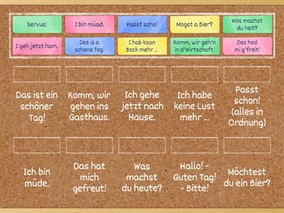 Bairisch vs Standarddeutsch