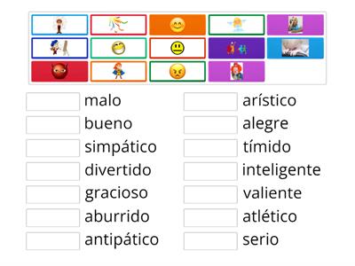 Adjectivos  Grupo 1- Grado 6