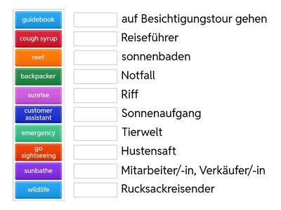 English Vocabulary Unit 1 p. 20