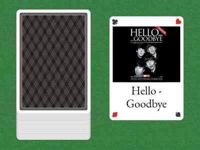 The Beatles - Hello Goodbye Spaking Cards כרטיסים מדברים