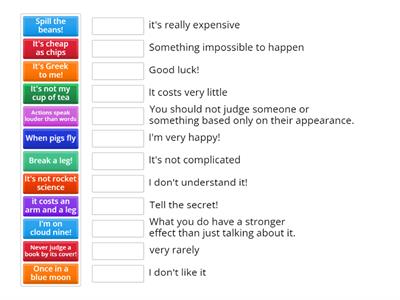 English idioms