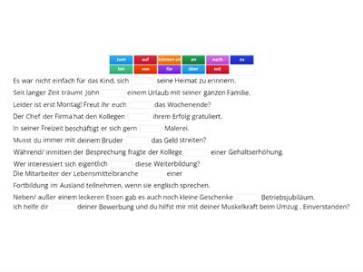 B2 Verben mit Präpositionen