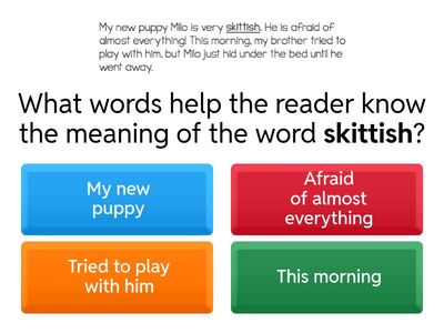 Using Context Clues to determine the meaning of new words | PeakPower Learners | Ms. Rodriguez's ESL Class