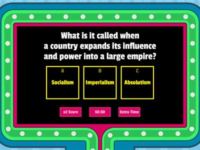 HISTORY QUIZ  YEAR 8 