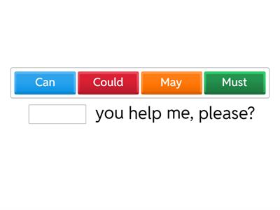 can could may must