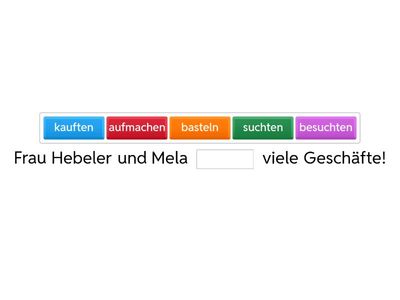 Welches Verb passt?