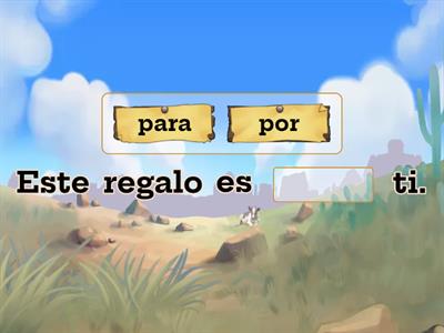 ¿POR o PARA?