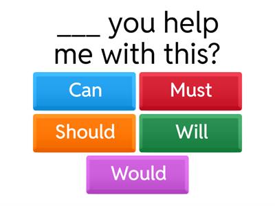 Modal Verbs English!