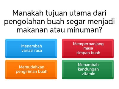 pengolahan bahan buah