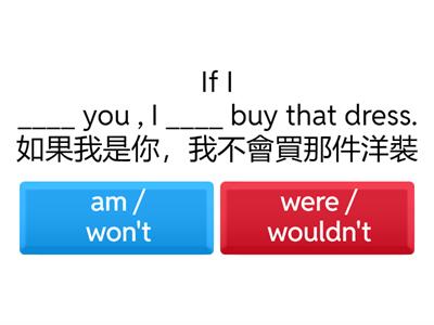 假設語氣 Second Conditional Quiz