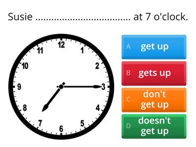 Present simple positive and negative