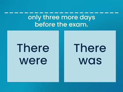 There was/There were