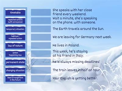 Present Simple and Present Continuous