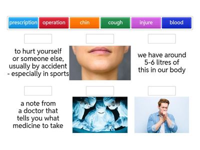 Opt Academy B1 unit 4 health & illness MATCH