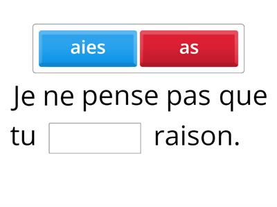 Subjonctif ou indicatif